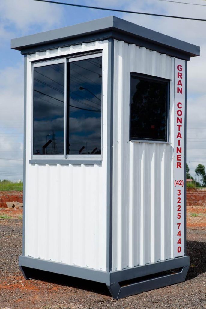 11 Projetos Incríveis Feitos com Container - Locação e Venda de Container e módulos Habitáveis guarita-container-miranda-container