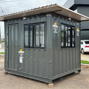 Guarita Container 03 Metros Com Lavabo Prata - Venda